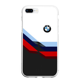 Чехол для iPhone 7Plus/8 Plus матовый с принтом BMW M SPORT в Кировске, Силикон | Область печати: задняя сторона чехла, без боковых панелей | bmw | автомобиль | автомобильные | бмв | лучшие | марка | машины | мужчинам | патриот | подарок | прикольные | тренд | фанат | флаг