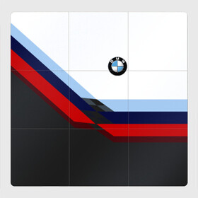 Магнитный плакат 3Х3 с принтом BMW M SPORT | БМВ в Кировске, Полимерный материал с магнитным слоем | 9 деталей размером 9*9 см | bmw | автомобиль | автомобильные | бмв | лучшие | марка | машины | мужчинам | патриот | подарок | прикольные | тренд | фанат | флаг