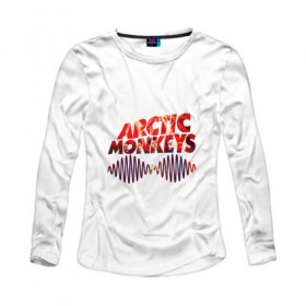 Женский лонгслив хлопок с принтом Arctic Monkeys в Кировске, 100% хлопок |  | 