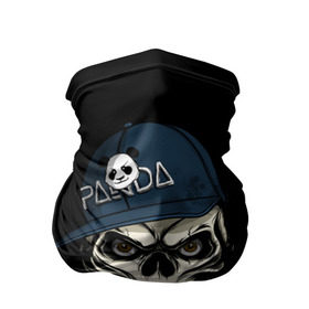 Бандана-труба 3D с принтом Skull panda в Кировске, 100% полиэстер, ткань с особыми свойствами — Activecool | плотность 150‒180 г/м2; хорошо тянется, но сохраняет форму | 