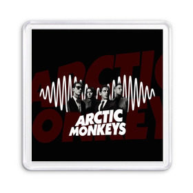 Магнит 55*55 с принтом Группа Arctic Monkeys в Кировске, Пластик | Размер: 65*65 мм; Размер печати: 55*55 мм | Тематика изображения на принте: алекс тёрнер | арктик | арктические мартышки | гаражный | группа | дж ейми кук | инди рок | манкис | музыка | мэтт хелдер | ник о мэлли | обезьяна | постпанк ривайвл | психоделический | рок