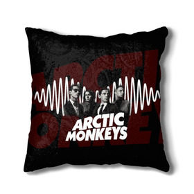 Подушка 3D с принтом Группа Arctic Monkeys в Кировске, наволочка – 100% полиэстер, наполнитель – холлофайбер (легкий наполнитель, не вызывает аллергию). | состоит из подушки и наволочки. Наволочка на молнии, легко снимается для стирки | алекс тёрнер | арктик | арктические мартышки | гаражный | группа | дж ейми кук | инди рок | манкис | музыка | мэтт хелдер | ник о мэлли | обезьяна | постпанк ривайвл | психоделический | рок