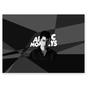 Поздравительная открытка с принтом Солист Arctic Monkeys в Кировске, 100% бумага | плотность бумаги 280 г/м2, матовая, на обратной стороне линовка и место для марки
 | arc | алекс тёрнер | арктик | арктические мартышки | гаражный | группа | джейми кук | инди рок | манкис | музыка | мэтт хелдер | ник о мэлли | обезьяна | постпанк ривайвл | психоделический | рок