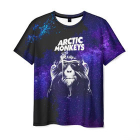 Мужская футболка 3D с принтом Arctic Monkeys в Кировске, 100% полиэфир | прямой крой, круглый вырез горловины, длина до линии бедер | алекс тёрнер | арктик | арктические мартышки | гаражный | группа | джейми кук | инди рок | манкис | музыка | мэтт хелдер | ник о мэлли | обезьяна | постпанк ривайвл | психоделический | рок