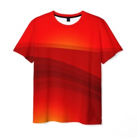 Мужская футболка 3D с принтом Red line Fire в Кировске, 100% полиэфир | прямой крой, круглый вырез горловины, длина до линии бедер | fire | абстракция | геометрия | красный | линии | огонь | пекло | полосы | узоры | ярость