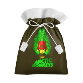 Подарочный 3D мешок с принтом Arctic Monkeys обезьянка в Кировске, 100% полиэстер | Размер: 29*39 см | Тематика изображения на принте: 