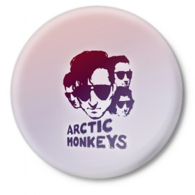 Значок с принтом Группа Arctic Monkeys в Кировске,  металл | круглая форма, металлическая застежка в виде булавки | 