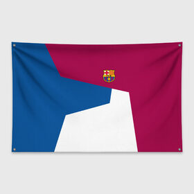 Флаг-баннер с принтом FC Barcelona 2018 #4 в Кировске, 100% полиэстер | размер 67 х 109 см, плотность ткани — 95 г/м2; по краям флага есть четыре люверса для крепления | fc | барселона | эмблема