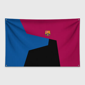 Флаг-баннер с принтом FC Barcelona 2018 #5 в Кировске, 100% полиэстер | размер 67 х 109 см, плотность ткани — 95 г/м2; по краям флага есть четыре люверса для крепления | fcb | барселона | геометрия | футбольный клуб