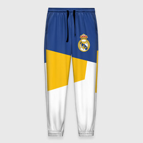 Мужские брюки 3D с принтом Real Madrid 2018 #6 в Кировске, 100% полиэстер | манжеты по низу, эластичный пояс регулируется шнурком, по бокам два кармана без застежек, внутренняя часть кармана из мелкой сетки | emirates | fc | real madrid | клуб | мяч | реал мадрид