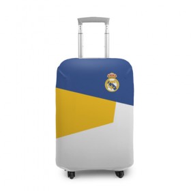 Чехол для чемодана 3D с принтом Real Madrid 2018 #6 в Кировске, 86% полиэфир, 14% спандекс | двустороннее нанесение принта, прорези для ручек и колес | emirates | fc | real madrid | клуб | мяч | реал мадрид