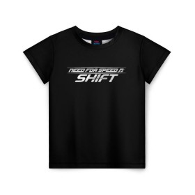 Детская футболка 3D с принтом Need For Speed: SHIFT в Кировске, 100% гипоаллергенный полиэфир | прямой крой, круглый вырез горловины, длина до линии бедер, чуть спущенное плечо, ткань немного тянется | car | crew | dirt | forza | grid | nfs | race | гонки | машина | нфс