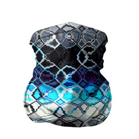Бандана-труба 3D с принтом frost psychedelic в Кировске, 100% полиэстер, ткань с особыми свойствами — Activecool | плотность 150‒180 г/м2; хорошо тянется, но сохраняет форму | 