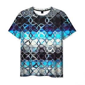 Мужская футболка 3D с принтом frost psychedelic в Кировске, 100% полиэфир | прямой крой, круглый вырез горловины, длина до линии бедер | 