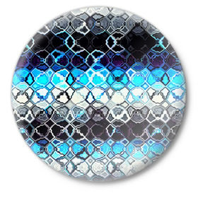 Значок с принтом frost psychedelic в Кировске,  металл | круглая форма, металлическая застежка в виде булавки | 