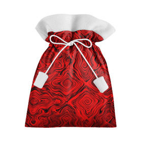 Подарочный 3D мешок с принтом Tie-Dye red в Кировске, 100% полиэстер | Размер: 29*39 см | волны | красный | разводы | текстура