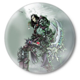 Значок с принтом Darksiders 1 в Кировске,  металл | круглая форма, металлическая застежка в виде булавки | darksiders