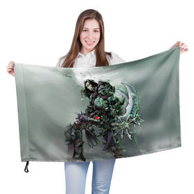 Флаг 3D с принтом Darksiders 1 в Кировске, 100% полиэстер | плотность ткани — 95 г/м2, размер — 67 х 109 см. Принт наносится с одной стороны | darksiders