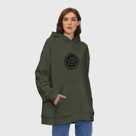 Худи SuperOversize хлопок с принтом HIM в Кировске, 70% хлопок, 30% полиэстер, мягкий начес внутри | карман-кенгуру, эластичная резинка на манжетах и по нижней кромке, двухслойный капюшон
 | антто меласньемин | вилле вало | мика карппинен | микко линдстрём | микко паананен | оскари кюмалайне | хим | юкка крёгер | юсси микко салминен | юха петтери лондквист | юха тарвонен