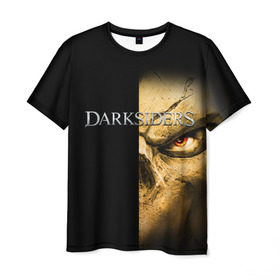 Мужская футболка 3D с принтом Darksiders 4 в Кировске, 100% полиэфир | прямой крой, круглый вырез горловины, длина до линии бедер | darksiders