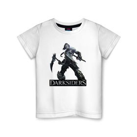 Детская футболка хлопок с принтом Darksiders 7 в Кировске, 100% хлопок | круглый вырез горловины, полуприлегающий силуэт, длина до линии бедер | Тематика изображения на принте: darksiders