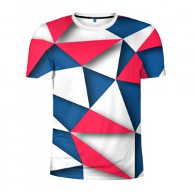 Мужская футболка 3D спортивная с принтом Geometry style в Кировске, 100% полиэстер с улучшенными характеристиками | приталенный силуэт, круглая горловина, широкие плечи, сужается к линии бедра | Тематика изображения на принте: 