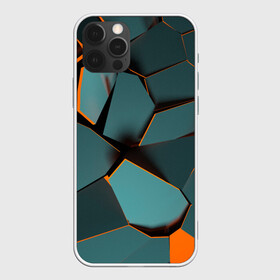 Чехол для iPhone 12 Pro Max с принтом Нано в Кировске, Силикон |  | abstraction | абстракция | геометрия | грани | полигоны | сочетания | треугольники