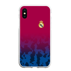 Чехол для iPhone XS Max матовый с принтом Real Madrid 2018 Military 2 в Кировске, Силикон | Область печати: задняя сторона чехла, без боковых панелей | emirates | fc | real madrid | клуб | реал мадрид