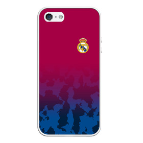 Чехол для iPhone 5/5S матовый с принтом Real Madrid 2018 Military 2 в Кировске, Силикон | Область печати: задняя сторона чехла, без боковых панелей | Тематика изображения на принте: emirates | fc | real madrid | клуб | реал мадрид