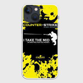 Чехол для iPhone 13 mini с принтом Counter Strike Go Mid в Кировске,  |  | cs go | global offensive | контр страйк | шутер