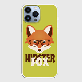 Чехол для iPhone 13 Pro Max с принтом Хипстер лиса в Кировске,  |  | борода | зверь | лиса | очки