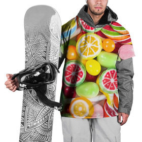 Накидка на куртку 3D с принтом Candy в Кировске, 100% полиэстер |  | candy | colorful | lollipop | sweet | конфеты | леденцы | сладости