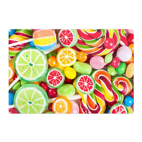 Магнитный плакат 3Х2 с принтом Candy в Кировске, Полимерный материал с магнитным слоем | 6 деталей размером 9*9 см | candy | colorful | lollipop | sweet | конфеты | леденцы | сладости