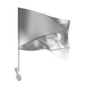 Флаг для автомобиля с принтом Grey rhombuses в Кировске, 100% полиэстер | Размер: 30*21 см | grey | абстракция | геометрия | ромб | текстура
