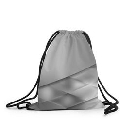 Рюкзак-мешок 3D с принтом Grey rhombuses в Кировске, 100% полиэстер | плотность ткани — 200 г/м2, размер — 35 х 45 см; лямки — толстые шнурки, застежка на шнуровке, без карманов и подкладки | grey | абстракция | геометрия | ромб | текстура