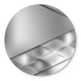 Коврик круглый с принтом Grey rhombuses в Кировске, резина и полиэстер | круглая форма, изображение наносится на всю лицевую часть | grey | абстракция | геометрия | ромб | текстура