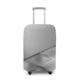 Чехол для чемодана 3D с принтом Grey rhombuses в Кировске, 86% полиэфир, 14% спандекс | двустороннее нанесение принта, прорези для ручек и колес | grey | абстракция | геометрия | ромб | текстура