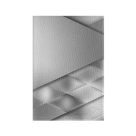 Обложка для паспорта матовая кожа с принтом Grey rhombuses в Кировске, натуральная матовая кожа | размер 19,3 х 13,7 см; прозрачные пластиковые крепления | grey | абстракция | геометрия | ромб | текстура