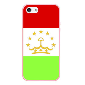 Чехол для iPhone 5/5S матовый с принтом Флаг Таджикистана в Кировске, Силикон | Область печати: задняя сторона чехла, без боковых панелей | парчами точикистон | таджикистан | точикистон | флаг | флаг таджикистана