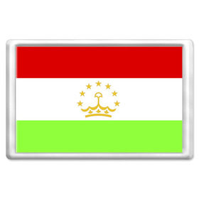 Магнит 45*70 с принтом Флаг Таджикистана в Кировске, Пластик | Размер: 78*52 мм; Размер печати: 70*45 | Тематика изображения на принте: парчами точикистон | таджикистан | точикистон | флаг | флаг таджикистана