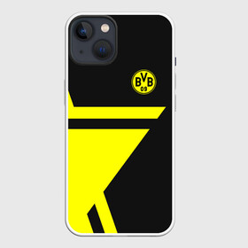 Чехол для iPhone 13 с принтом BORUSSIA в Кировске,  |  | borussia | fc | football | football club | sport | боруссия | спорт | спортивные | униформа | фирменные цвета | фк | футбол | футбольный клуб