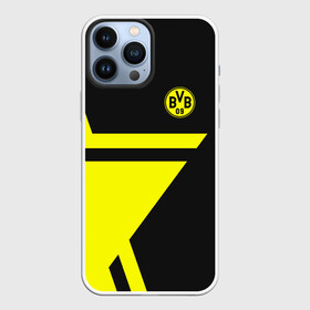 Чехол для iPhone 13 Pro Max с принтом BORUSSIA в Кировске,  |  | Тематика изображения на принте: borussia | fc | football | football club | sport | боруссия | спорт | спортивные | униформа | фирменные цвета | фк | футбол | футбольный клуб