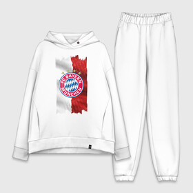 Женский костюм хлопок Oversize с принтом Bayern Munchen   Vintage style No. 3 в Кировске,  |  | bayern munchen | fcb | football | бавария мюнхен