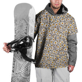Накидка на куртку 3D с принтом Ромашки в Кировске, 100% полиэстер |  | белый | желтый | паттерн | поле | полевые | растения | ромашка | текстура | цветочки