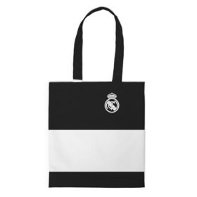 Сумка 3D повседневная с принтом Real Madrid Black Collection в Кировске, 100% полиэстер | Плотность: 200 г/м2; Размер: 34×35 см; Высота лямок: 30 см | emirates | fc | real madrid | клуб | мяч | реал мадрид