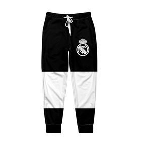 Мужские брюки 3D с принтом Real Madrid Black Collection в Кировске, 100% полиэстер | манжеты по низу, эластичный пояс регулируется шнурком, по бокам два кармана без застежек, внутренняя часть кармана из мелкой сетки | emirates | fc | real madrid | клуб | мяч | реал мадрид