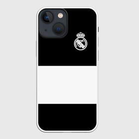 Чехол для iPhone 13 mini с принтом Real Madrid Black Collection в Кировске,  |  | emirates | fc | real madrid | клуб | мяч | реал мадрид