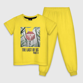 Детская пижама хлопок с принтом The Last of Us в Кировске, 100% хлопок |  брюки и футболка прямого кроя, без карманов, на брюках мягкая резинка на поясе и по низу штанин
 | гриб | грибы | джоэл | кордицепс | элли