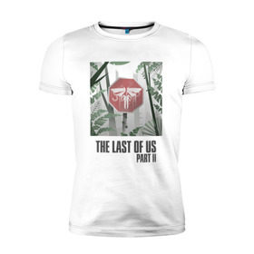 Мужская футболка премиум с принтом The Last of Us в Кировске, 92% хлопок, 8% лайкра | приталенный силуэт, круглый вырез ворота, длина до линии бедра, короткий рукав | гриб | грибы | джоэл | кордицепс | элли