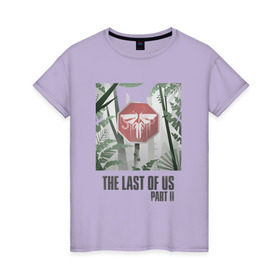 Женская футболка хлопок с принтом The Last of Us в Кировске, 100% хлопок | прямой крой, круглый вырез горловины, длина до линии бедер, слегка спущенное плечо | Тематика изображения на принте: гриб | грибы | джоэл | кордицепс | элли